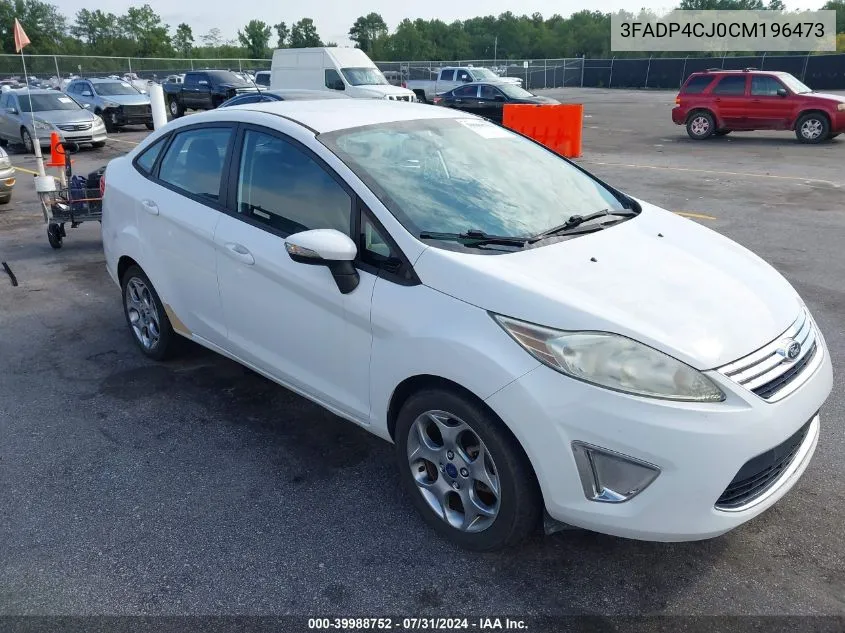 2012 Ford Fiesta Sel VIN: 3FADP4CJ0CM196473 Lot: 39988752