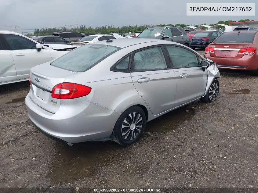 3FADP4AJ4CM217652 2012 Ford Fiesta S