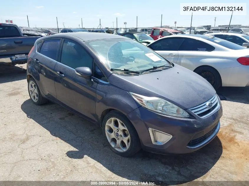 2012 Ford Fiesta Ses VIN: 3FADP4FJ8CM132144 Lot: 39992994