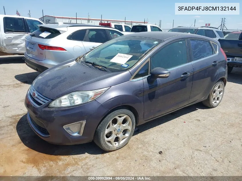 2012 Ford Fiesta Ses VIN: 3FADP4FJ8CM132144 Lot: 39992994