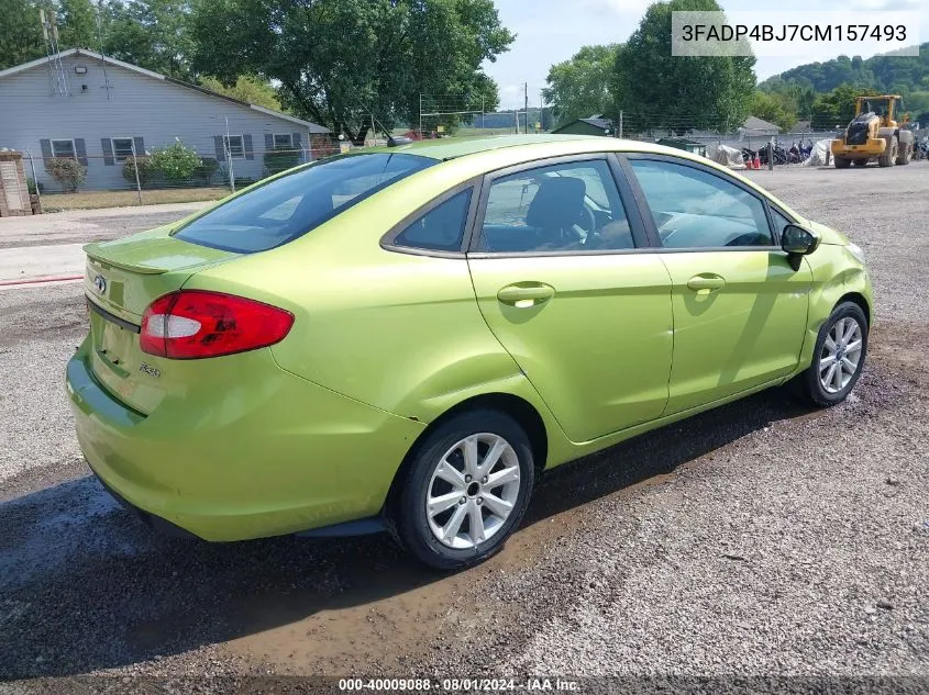 2012 Ford Fiesta Se VIN: 3FADP4BJ7CM157493 Lot: 40009088