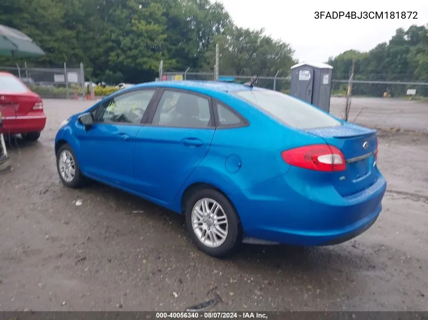 3FADP4BJ3CM181872 2012 Ford Fiesta Se