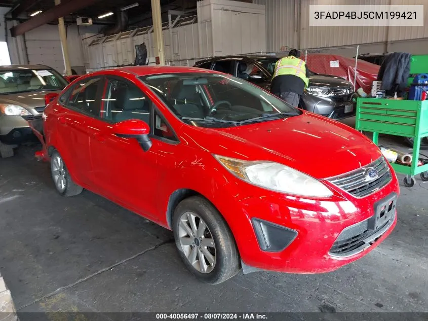 2012 Ford Fiesta Se VIN: 3FADP4BJ5CM199421 Lot: 40056497