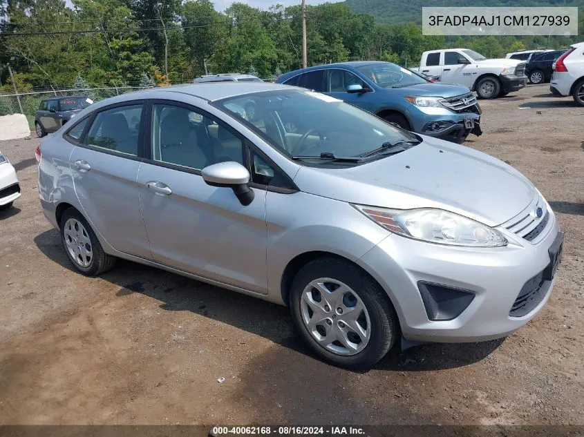 2012 Ford Fiesta S VIN: 3FADP4AJ1CM127939 Lot: 40062168