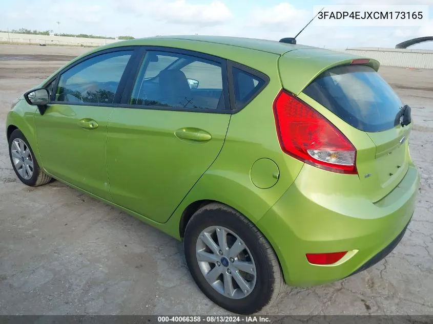 2012 Ford Fiesta Se VIN: 3FADP4EJXCM173165 Lot: 40066358