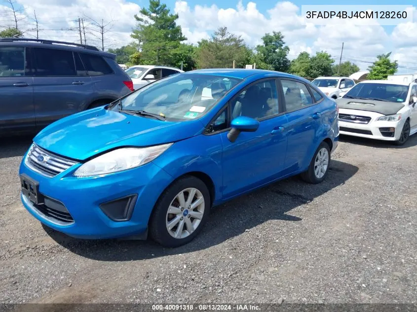 2012 Ford Fiesta Se VIN: 3FADP4BJ4CM128260 Lot: 40091318