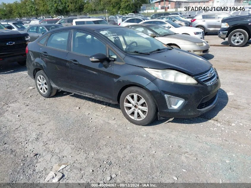 2012 Ford Fiesta Sel VIN: 3FADP4CJ1CM219646 Lot: 40094067