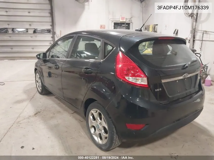 2012 Ford Fiesta Ses VIN: 3FADP4FJ1CM176339 Lot: 40122281