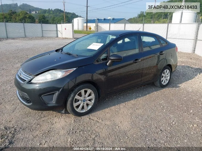 3FADP4BJXCM218433 2012 Ford Fiesta Se