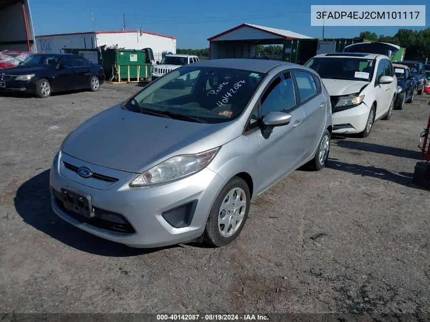 2012 Ford Fiesta Se VIN: 3FADP4EJ2CM101117 Lot: 40142087