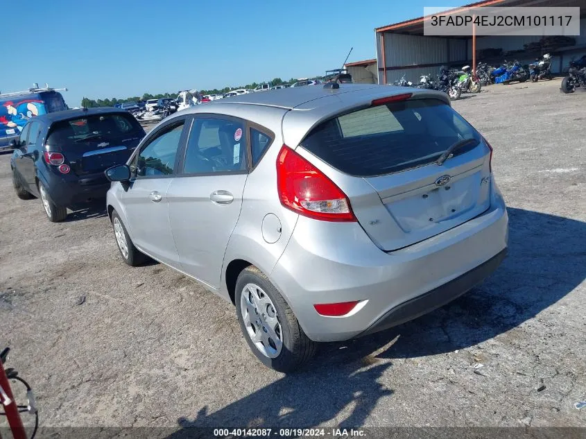 2012 Ford Fiesta Se VIN: 3FADP4EJ2CM101117 Lot: 40142087