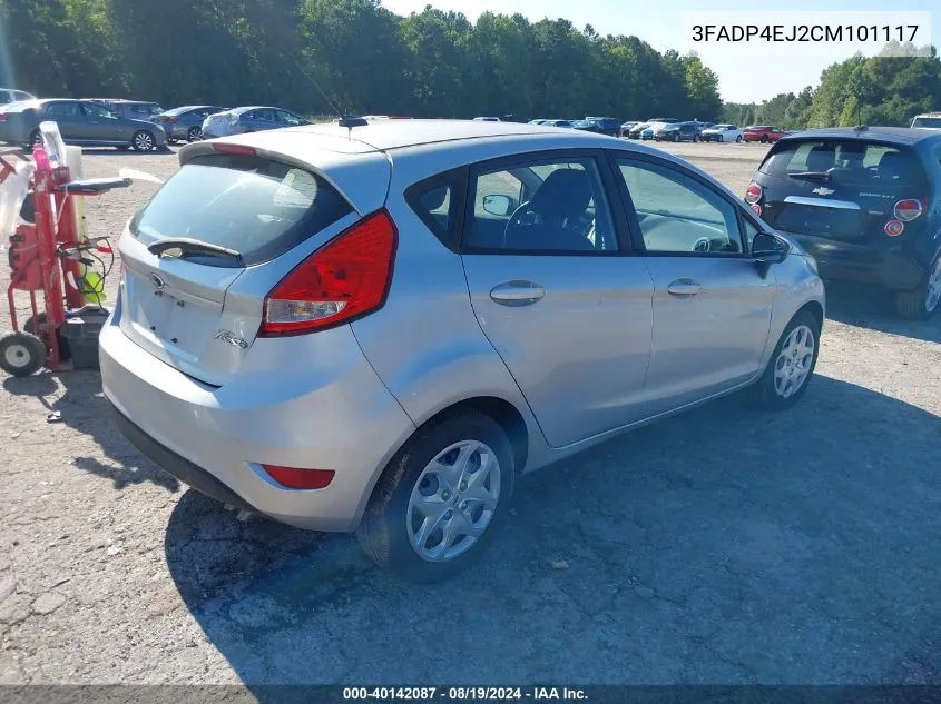 2012 Ford Fiesta Se VIN: 3FADP4EJ2CM101117 Lot: 40142087