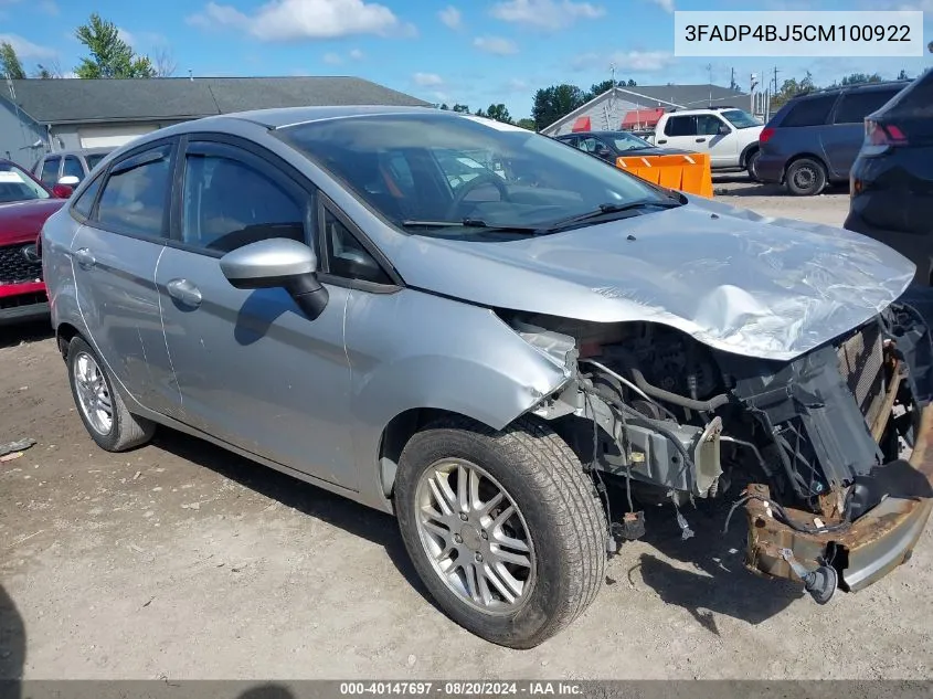 3FADP4BJ5CM100922 2012 Ford Fiesta Se