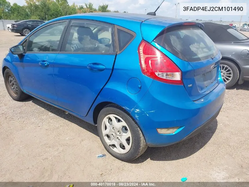 3FADP4EJ2CM101490 2012 Ford Fiesta Se