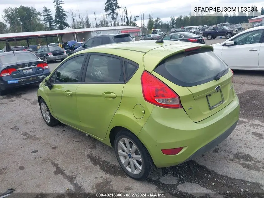 2012 Ford Fiesta Se VIN: 3FADP4EJ3CM153534 Lot: 40215300