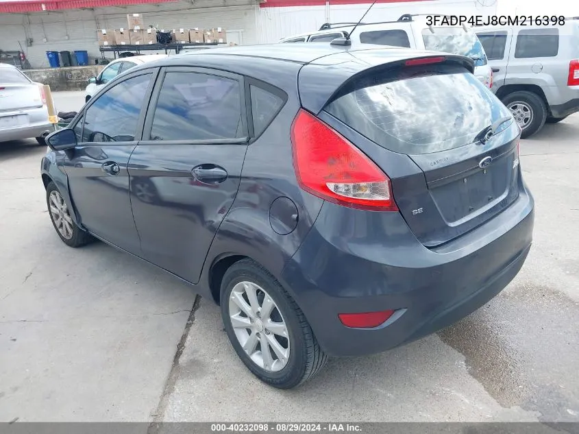 3FADP4EJ8CM216398 2012 Ford Fiesta Se