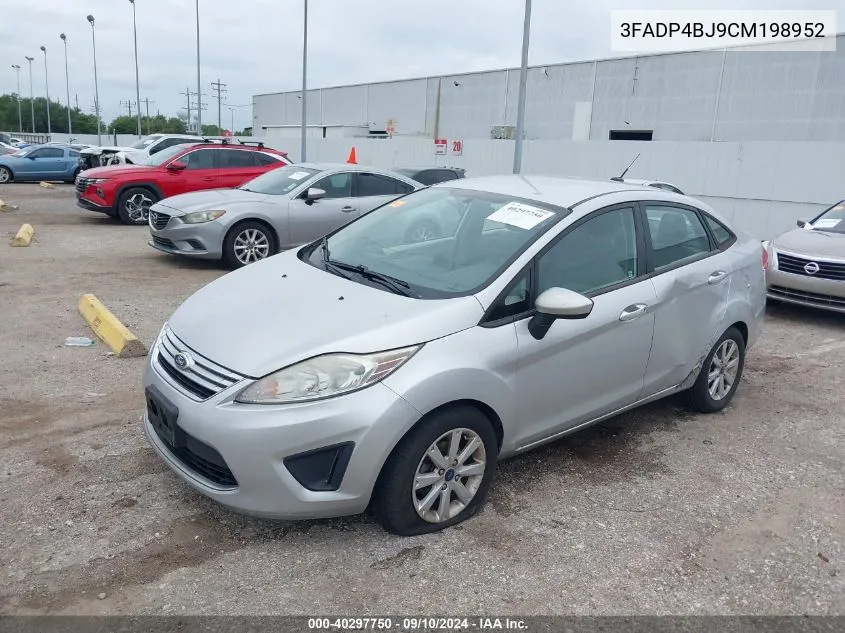 2012 Ford Fiesta Se VIN: 3FADP4BJ9CM198952 Lot: 40297750