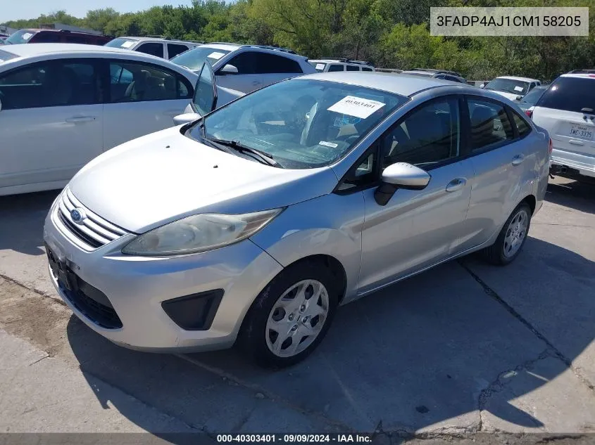 2012 Ford Fiesta S VIN: 3FADP4AJ1CM158205 Lot: 40303401