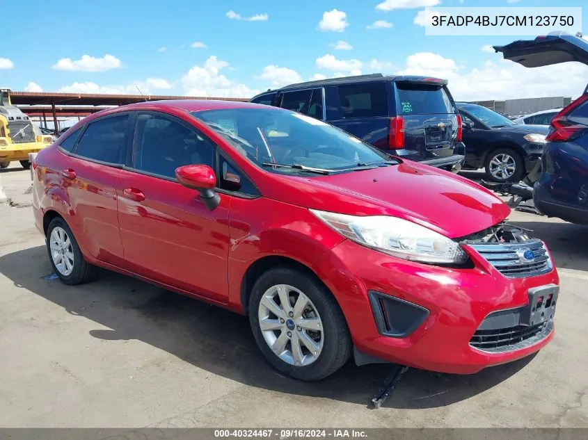 2012 Ford Fiesta Se VIN: 3FADP4BJ7CM123750 Lot: 40324467