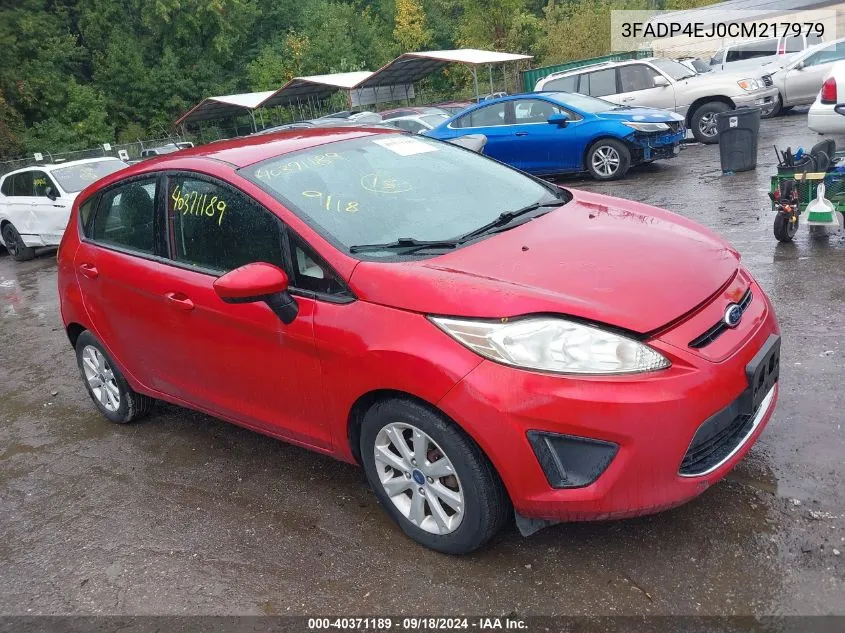 2012 Ford Fiesta Se VIN: 3FADP4EJ0CM217979 Lot: 40371189