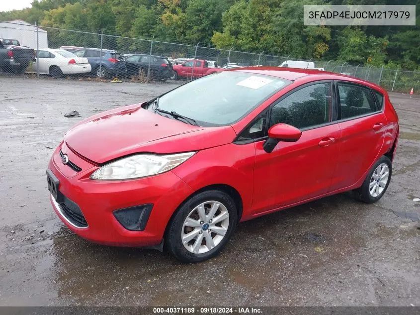 2012 Ford Fiesta Se VIN: 3FADP4EJ0CM217979 Lot: 40371189