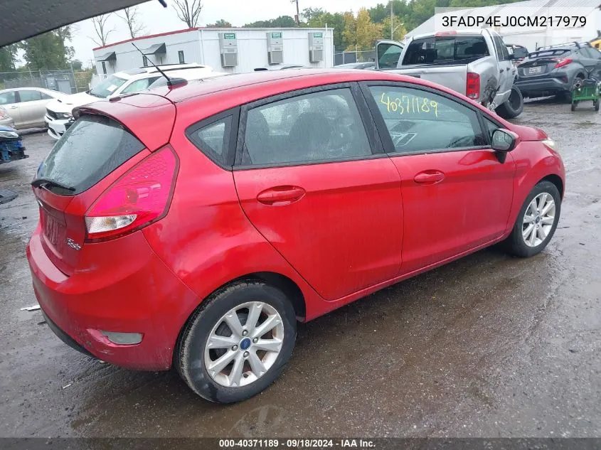 2012 Ford Fiesta Se VIN: 3FADP4EJ0CM217979 Lot: 40371189