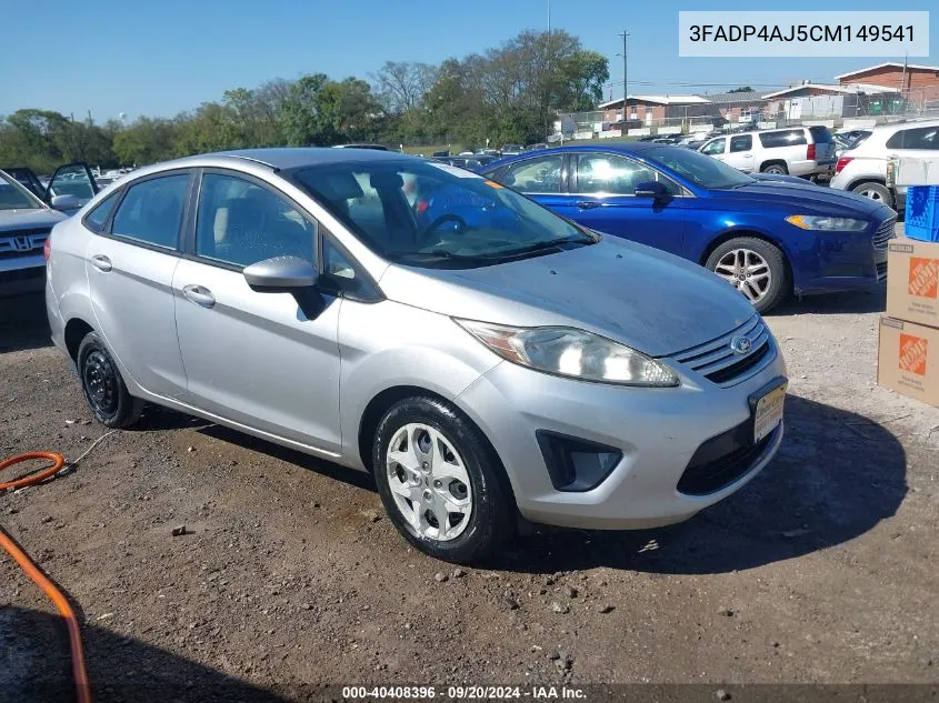 3FADP4AJ5CM149541 2012 Ford Fiesta S