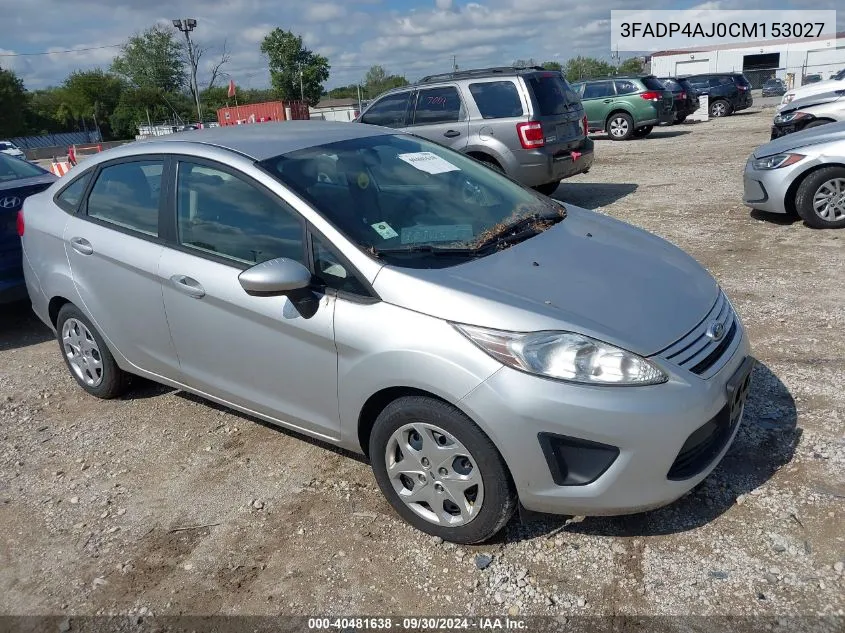 3FADP4AJ0CM153027 2012 Ford Fiesta S