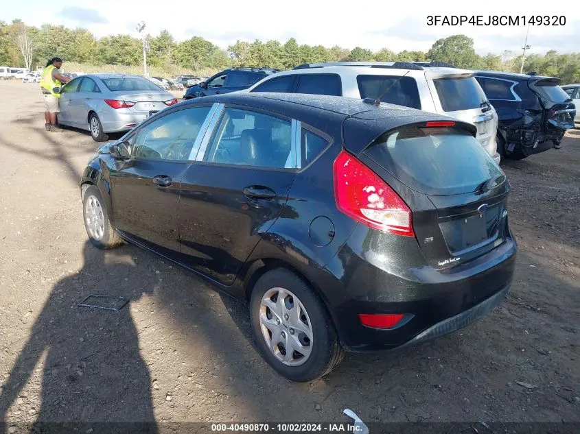 3FADP4EJ8CM149320 2012 Ford Fiesta Se