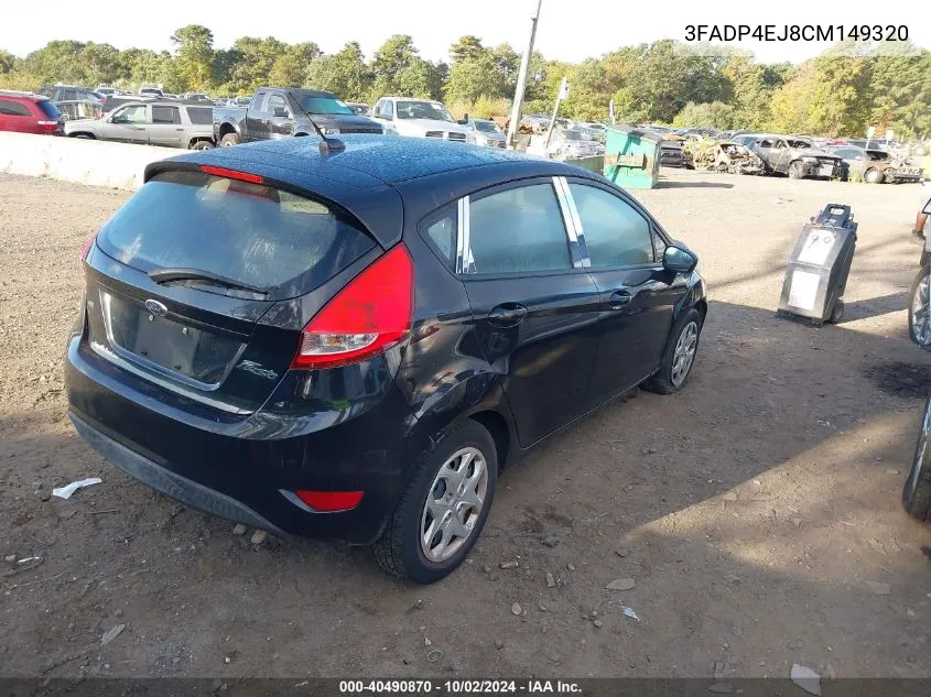 3FADP4EJ8CM149320 2012 Ford Fiesta Se