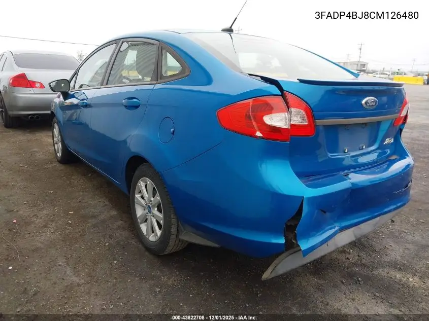 3FADP4BJ8CM126480 2012 Ford Fiesta Se
