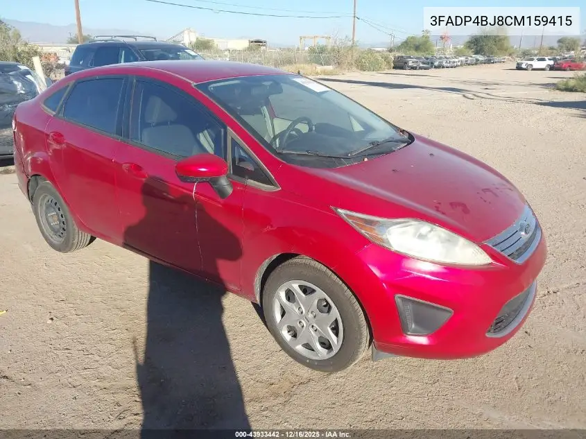 3FADP4BJ8CM159415 2012 Ford Fiesta Se