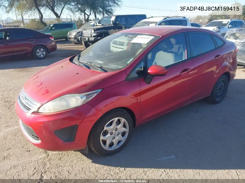 3FADP4BJ8CM159415 2012 Ford Fiesta Se