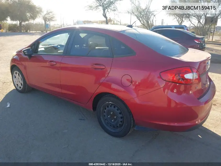 3FADP4BJ8CM159415 2012 Ford Fiesta Se