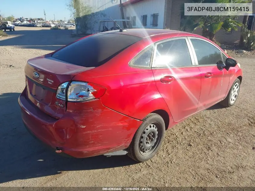 3FADP4BJ8CM159415 2012 Ford Fiesta Se