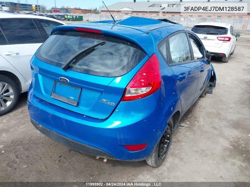 2013 Ford Fiesta Se VIN: 3FADP4EJ7DM128587 Lot: 11995902