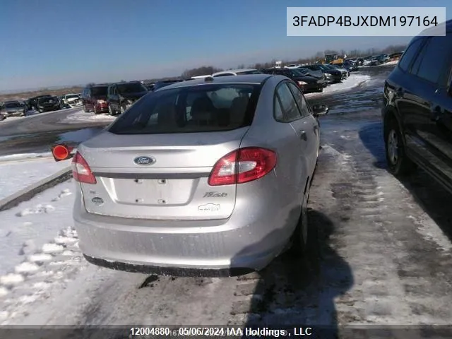 2013 Ford Fiesta Se VIN: 3FADP4BJXDM197164 Lot: 12004880