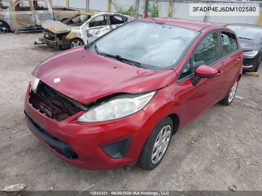 2013 Ford Fiesta Se VIN: 3FADP4EJ6DM102580 Lot: 12032321