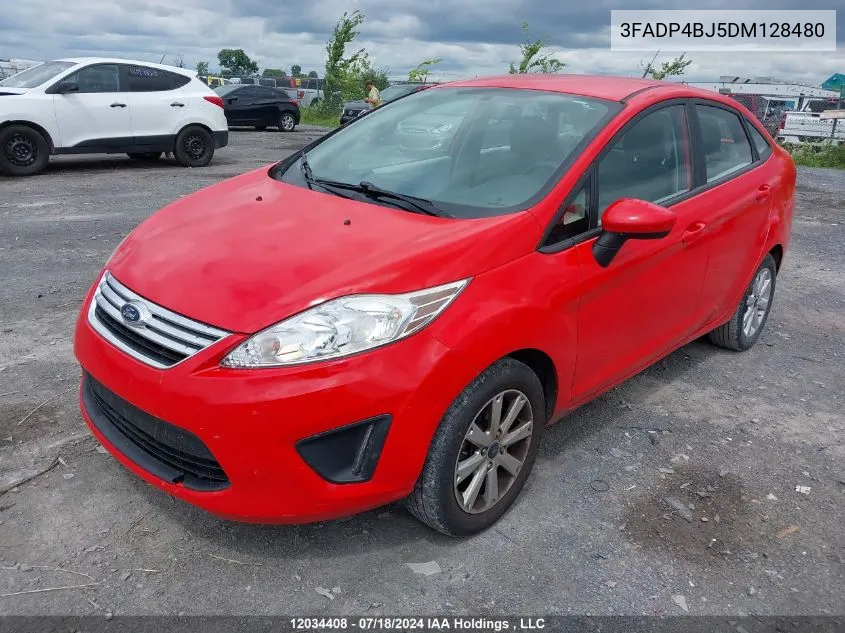 2013 Ford Fiesta Se VIN: 3FADP4BJ5DM128480 Lot: 12034408