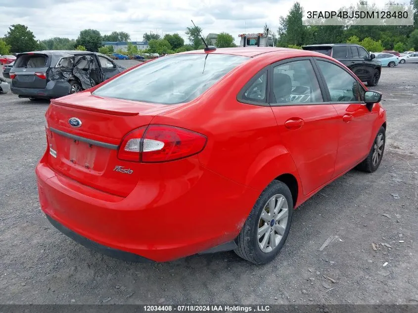 2013 Ford Fiesta Se VIN: 3FADP4BJ5DM128480 Lot: 12034408