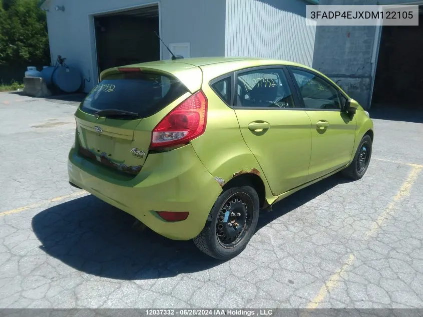 2013 Ford Fiesta Se VIN: 3FADP4EJXDM122105 Lot: 12037332