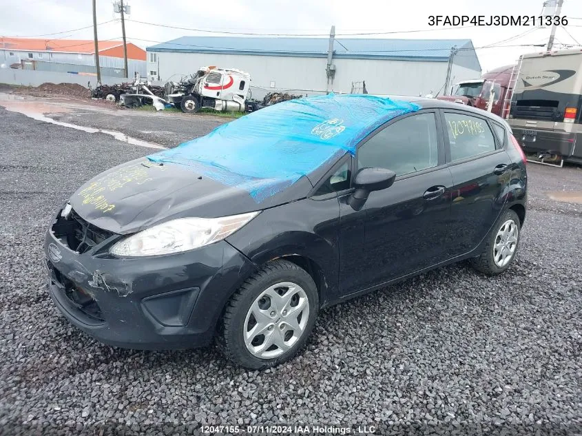 2013 Ford Fiesta Se VIN: 3FADP4EJ3DM211336 Lot: 12047155