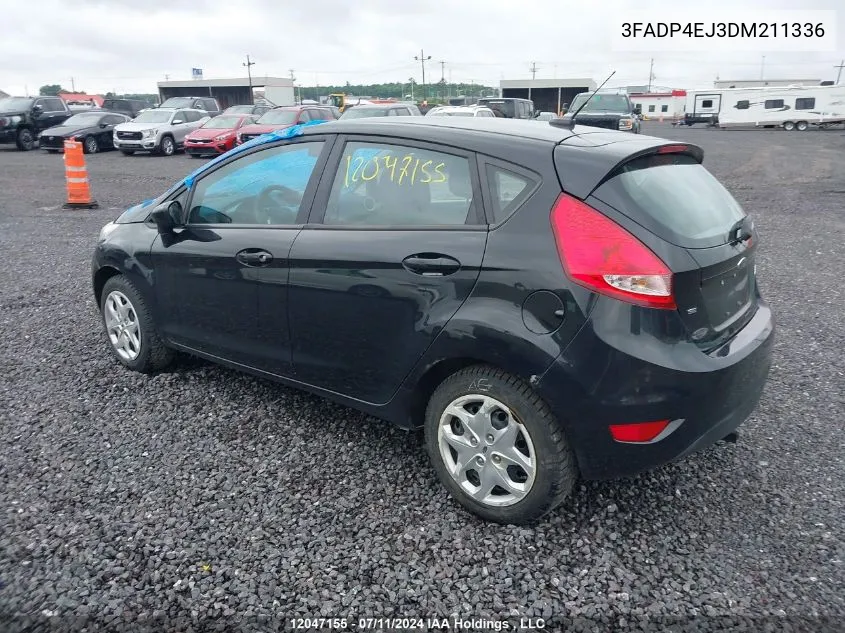 2013 Ford Fiesta Se VIN: 3FADP4EJ3DM211336 Lot: 12047155