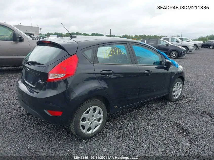 2013 Ford Fiesta Se VIN: 3FADP4EJ3DM211336 Lot: 12047155