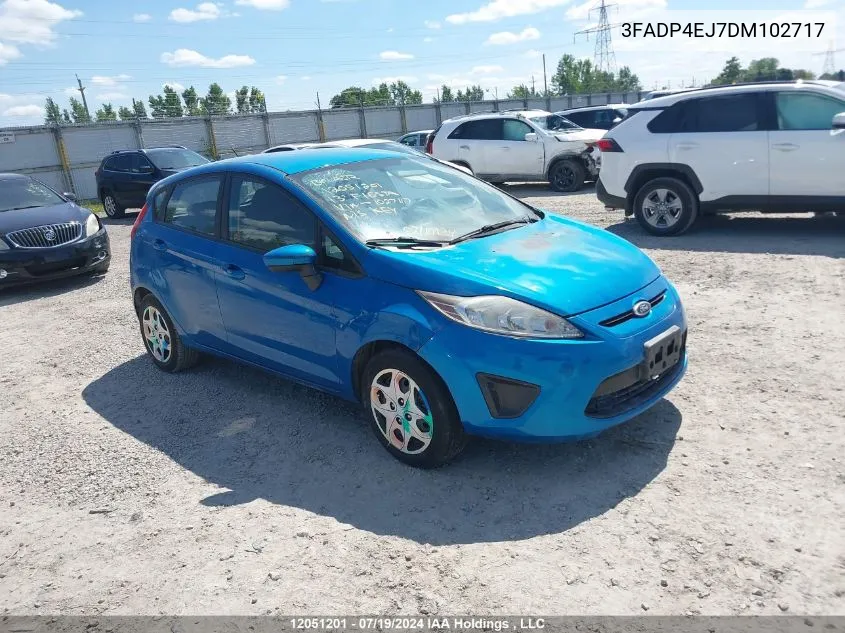 2013 Ford Fiesta VIN: 3FADP4EJ7DM102717 Lot: 12051201