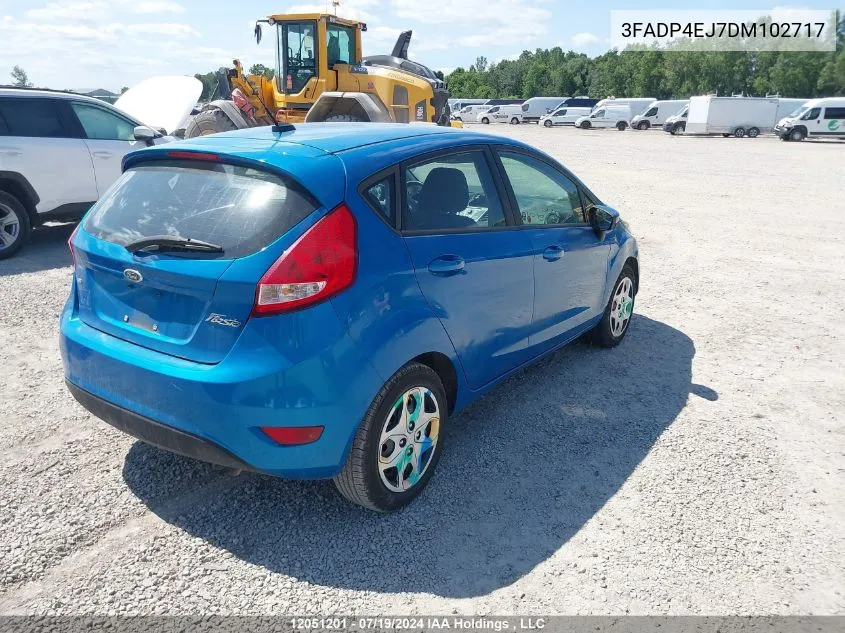 2013 Ford Fiesta VIN: 3FADP4EJ7DM102717 Lot: 12051201