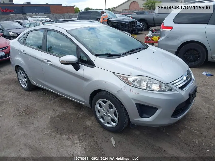 2013 Ford Fiesta Se VIN: 3FADP4BJ7DM116590 Lot: 12078088