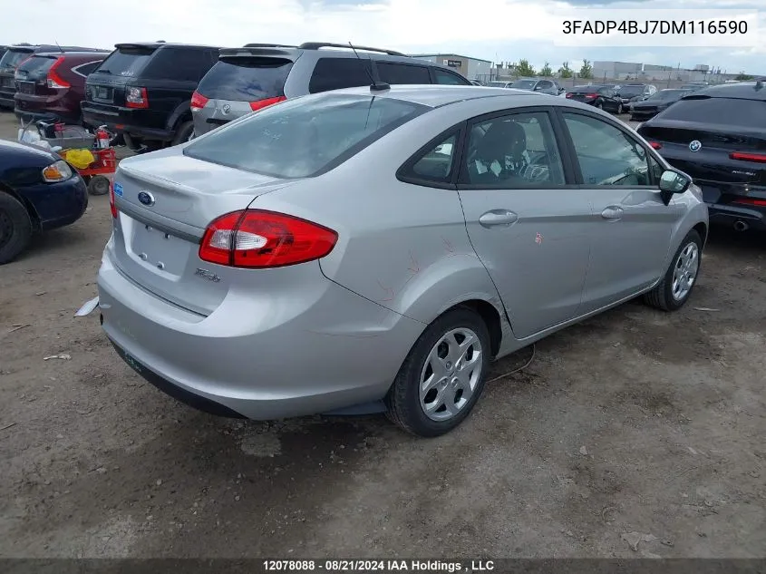 2013 Ford Fiesta Se VIN: 3FADP4BJ7DM116590 Lot: 12078088