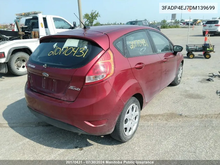 3FADP4EJ7DM139699 2013 Ford Fiesta Se