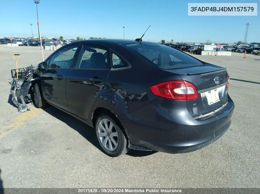 2013 Ford Fiesta Se VIN: 3FADP4BJ4DM157579 Lot: 20175928